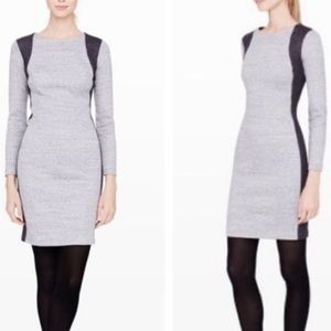 Club Monaco Skylar gray black contrast long sleeve Dress 8